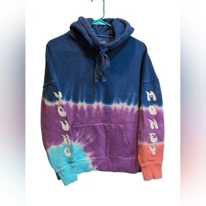 AE x YOUNG MONEY LIL WAYNE American Eagle Tie Dye Hoodie Sweatshirt XS 2019